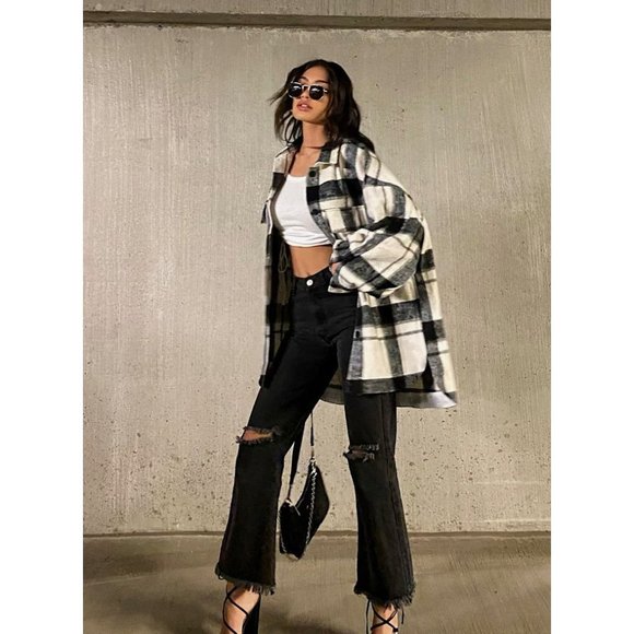 Princess Polly Cece Hammer Black Jeans Sz 2 - Picture 2 of 10